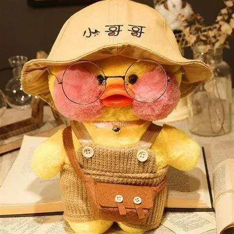 30 cm Rosa Lalafanfan Kawaii Kaffee Mimi Gelbe Ente Niedliches Plüschtier Gefüllte Weiche Tierpuppe Puppe Kinder Kawaii Plüschtier Puppe