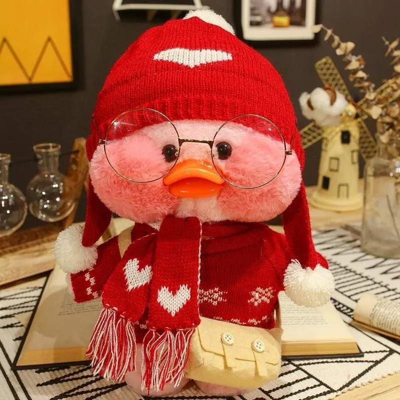 30 cm Rosa Lalafanfan Kawaii Kaffee Mimi Gelbe Ente Niedliches Plüschtier Gefüllte Weiche Tierpuppe Puppe Kinder Kawaii Plüschtier Puppe