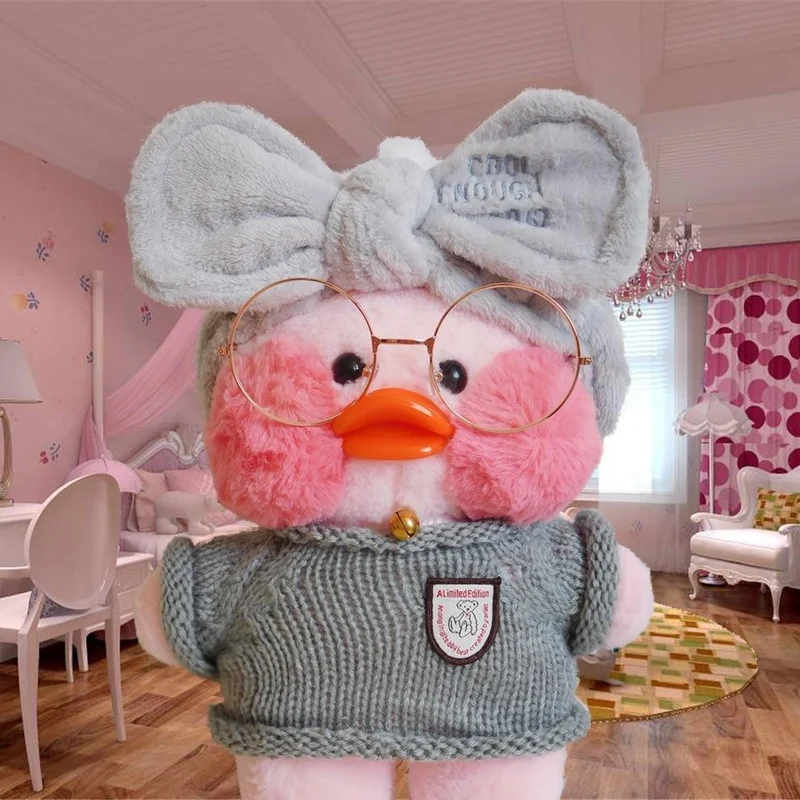 30 cm Rosa Lalafanfan Kawaii Kaffee Mimi Gelbe Ente Niedliches Plüschtier Gefüllte Weiche Tierpuppe Puppe Kinder Kawaii Plüschtier Puppe