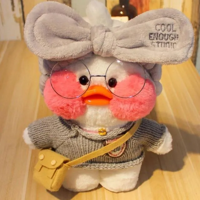 30 cm Rosa Lalafanfan Kawaii Kaffee Mimi Gelbe Ente Niedliches Plüschtier Gefüllte Weiche Tierpuppe Puppe Kinder Kawaii Plüschtier Puppe