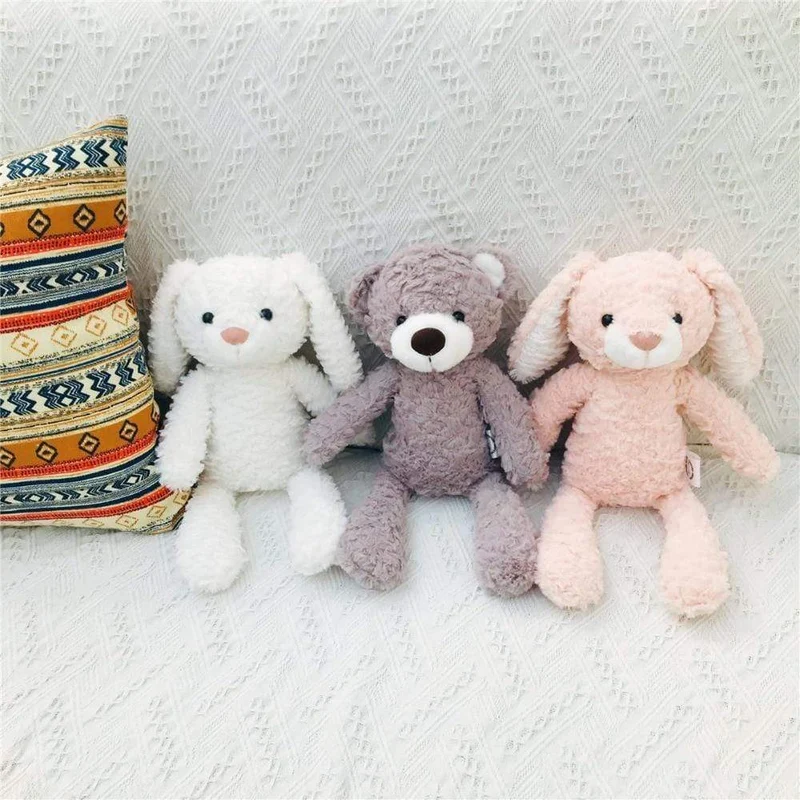 Hochwertige, weiche, lange Beine, Hase, Teddybär, Hund, Elefant, Einhorn, gefüllte Cartoon-Tiere, Baby-Appease-Spielzeug, Puppenspielzeug für Kinder