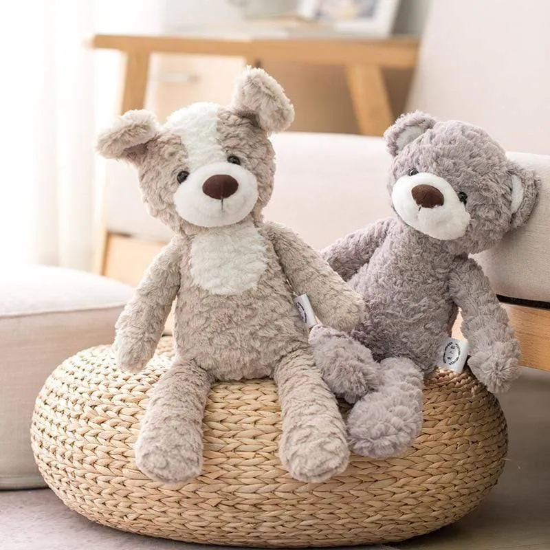 Hochwertige, weiche, lange Beine, Hase, Teddybär, Hund, Elefant, Einhorn, gefüllte Cartoon-Tiere, Baby-Appease-Spielzeug, Puppenspielzeug für Kinder