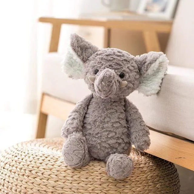 Hochwertige, weiche, lange Beine, Hase, Teddybär, Hund, Elefant, Einhorn, gefüllte Cartoon-Tiere, Baby-Appease-Spielzeug, Puppenspielzeug für Kinder