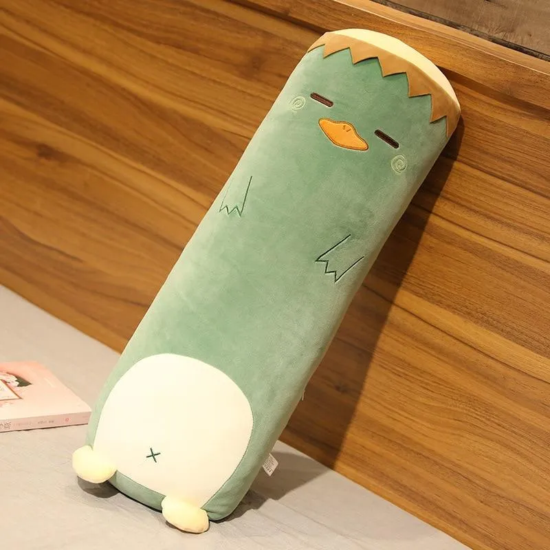 Cartoon Tier Dinosaurier Schwein Hase Teddybär Husky Ente Plüschtiere Gefüllte Weiche Lange Schlafkissen Puppe Kissen Kinder Mädchen Geschenk