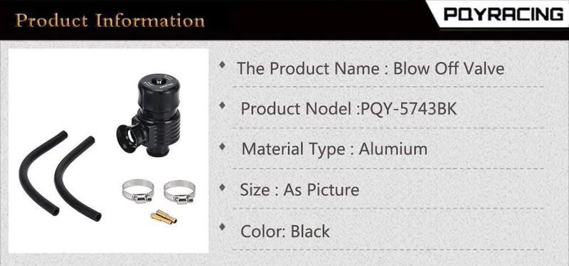 Universal 25mm Turbo Diverter Dump 1.8T Blow Off Ventil mit Hupe für AUDI A3 S3 A4 A6 A8 S4 TT 1.8 20v TURBO PQY5743BK
