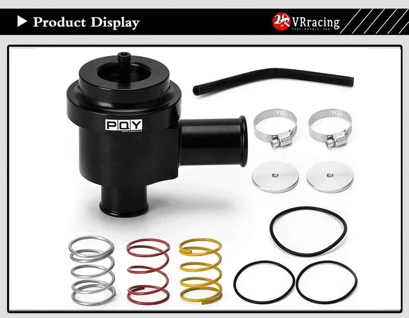 Aluminium Rezirkulieren Umlenkventil Turbo Blow Off Ventil Boost Für Volkswagen Golf Jetta 2000-2005 für Audi 1.8 T 2.7 T 1998-2006