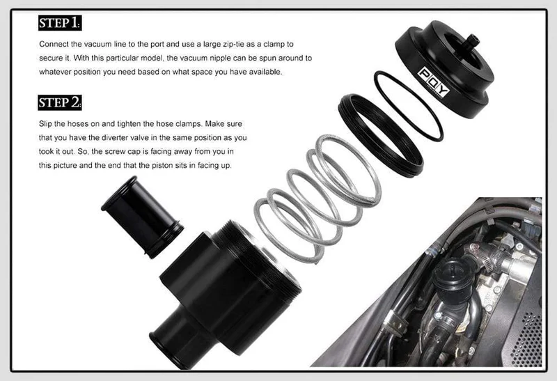 Aluminium Rezirkulieren Umlenkventil Turbo Blow Off Ventil Boost Für Volkswagen Golf Jetta 2000-2005 für Audi 1.8 T 2.7 T 1998-2006