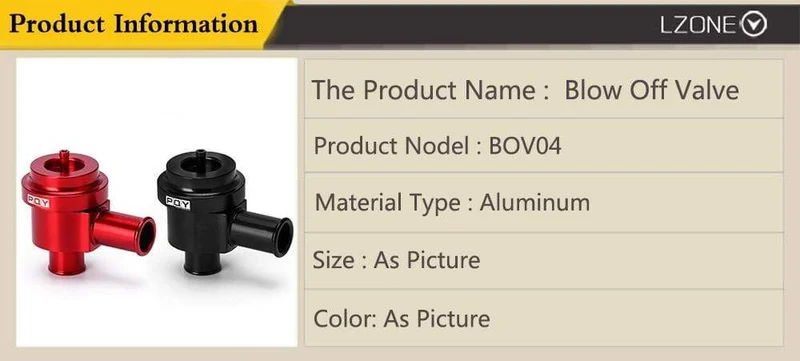 Aluminium-Umlaufventil Turbo BOV Boost für Volkswagen Golf Jetta 2000–2005 für Audi 1.8 T 2.7 T 1998–2006 JR-BOV04
