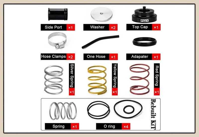 Aluminium-Umlaufventil Turbo BOV Boost für Volkswagen Golf Jetta 2000–2005 für Audi 1.8 T 2.7 T 1998–2006 JR-BOV04