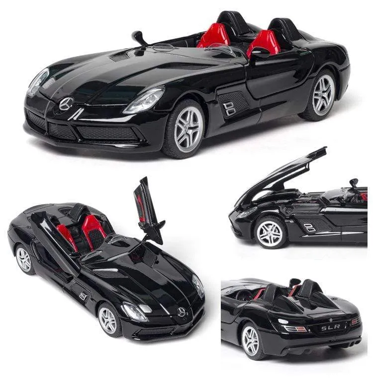 Diecast 1:32 Spielzeugauto Mercedes Benz SLR Roadster Legierung Modell Miniatur Metall Fahrzeug Sammlung für Kinder Weihnachtsgeschenke Jungen