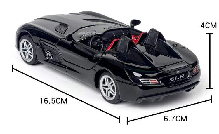 Diecast 1:32 Spielzeugauto Mercedes Benz SLR Roadster Legierung Modell Miniatur Metall Fahrzeug Sammlung für Kinder Weihnachtsgeschenke Jungen