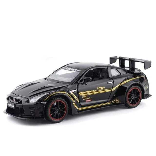 1:32 NISSAN GT-R Legierung Automodell Druckguss & Spielzeugfahrzeuge Spielzeugautos Kinderspielzeug für Kinder Geschenke Jungenspielzeug