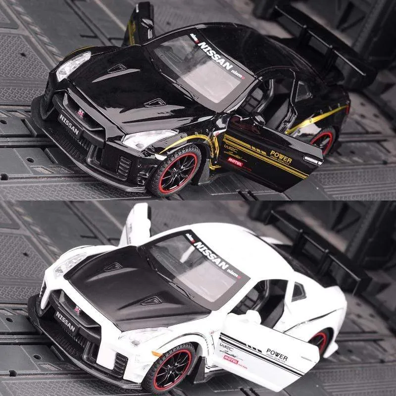 1:32 NISSAN GT-R Legierung Automodell Druckguss & Spielzeugfahrzeuge Spielzeugautos Kinderspielzeug für Kinder Geschenke Jungenspielzeug