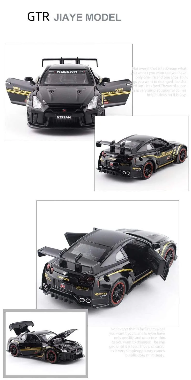 1:32 NISSAN GT-R Legierung Automodell Druckguss & Spielzeugfahrzeuge Spielzeugautos Kinderspielzeug für Kinder Geschenke Jungenspielzeug