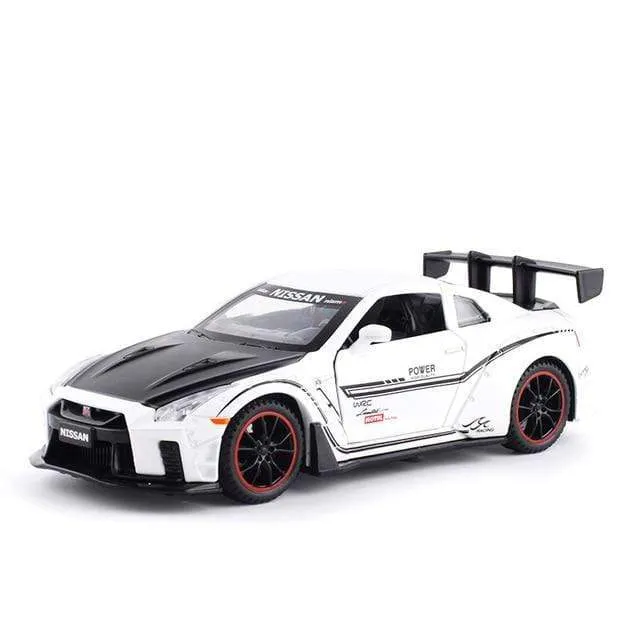 1:32 NISSAN GT-R Legierung Automodell Druckguss & Spielzeugfahrzeuge Spielzeugautos Kinderspielzeug für Kinder Geschenke Jungenspielzeug