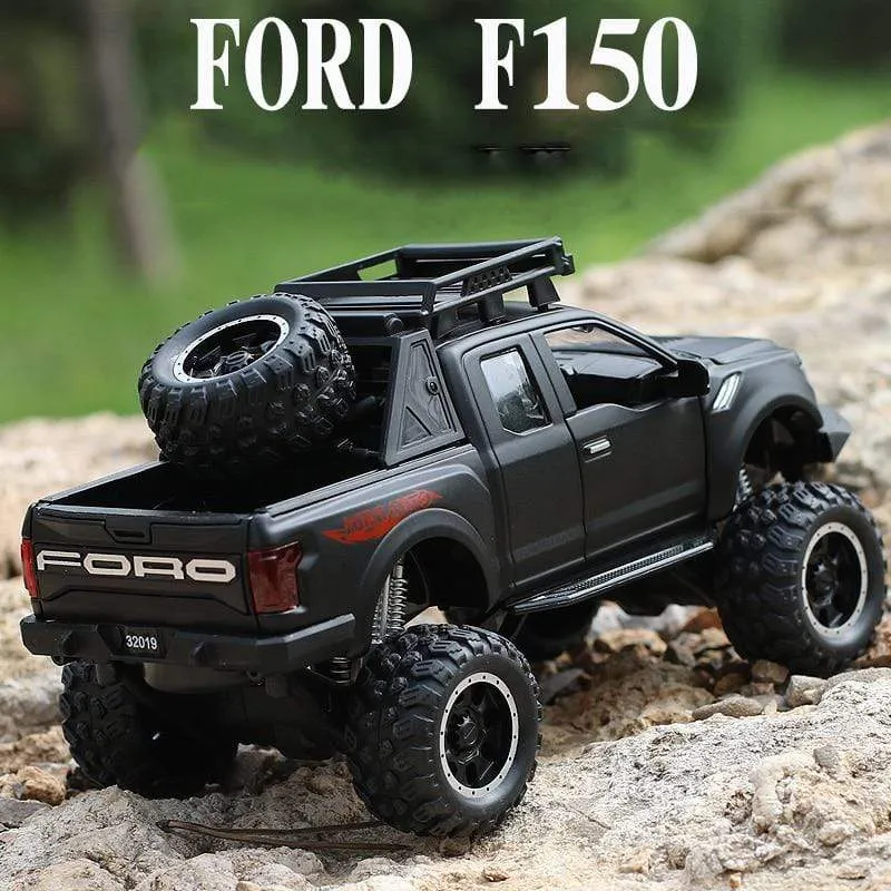 1:32 Ford Raptor F150 Riesenrad Legierung Diecast Auto Modellauto Zurückziehen Fahrzeug Sammlung Kinder Spielzeugauto Geschenke