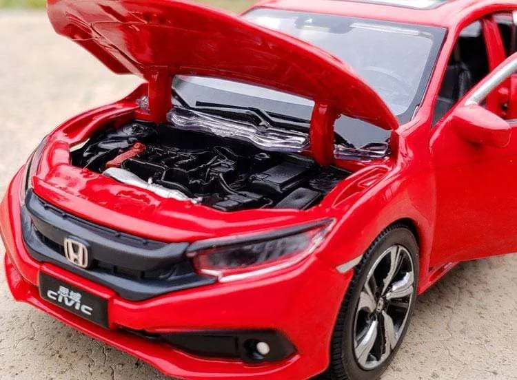 Nicce 1:32 HONDA CIVIC Diecasts Spielzeugfahrzeuge Metallautomodell Sound Light Collection Autospielzeug für Kinder Weihnachtsgeschenk