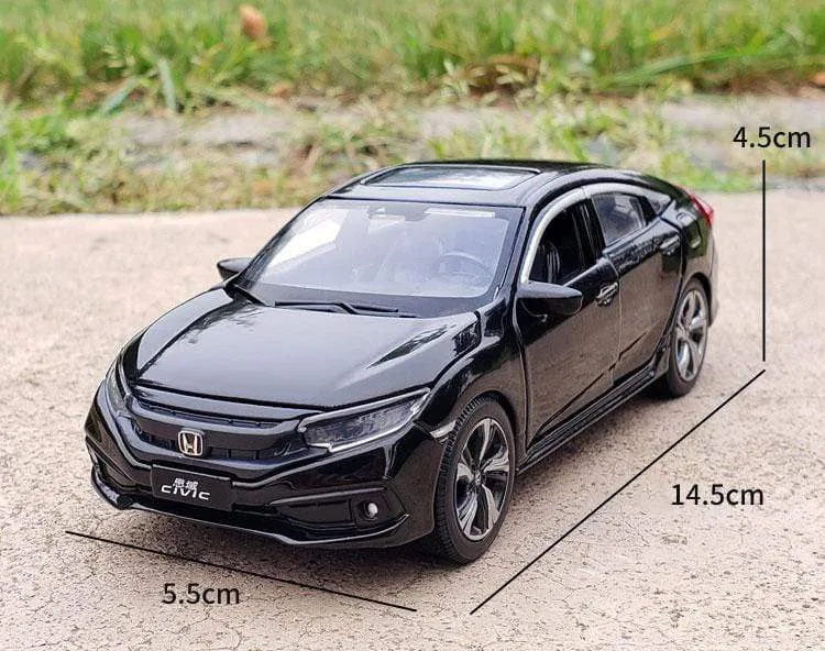 Nicce 1:32 HONDA CIVIC Diecasts Spielzeugfahrzeuge Metallautomodell Sound Light Collection Autospielzeug für Kinder Weihnachtsgeschenk