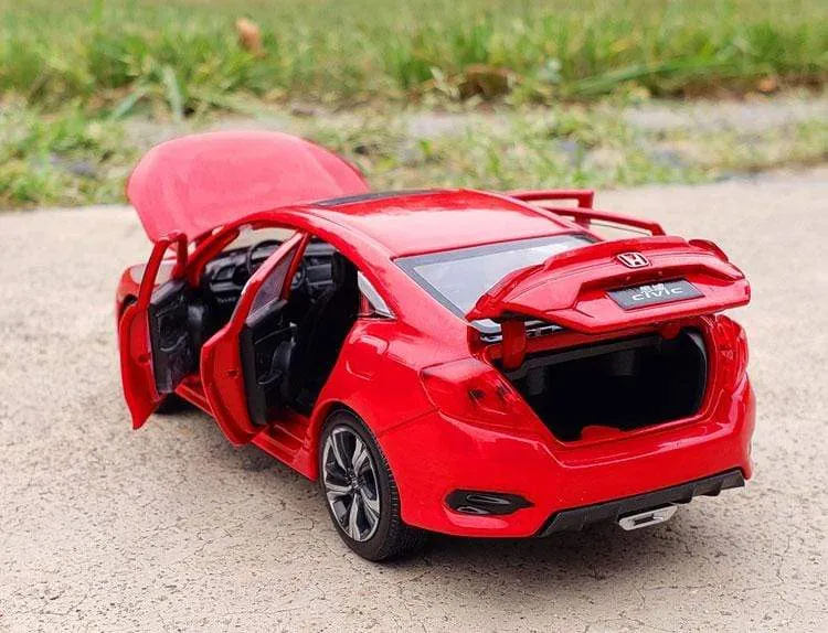Nicce 1:32 HONDA CIVIC Diecasts Spielzeugfahrzeuge Metallautomodell Sound Light Collection Autospielzeug für Kinder Weihnachtsgeschenk