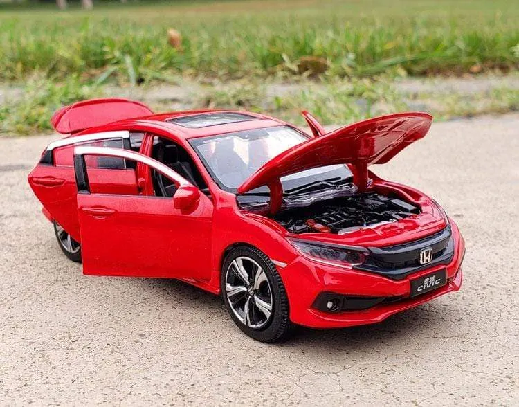 Nicce 1:32 HONDA CIVIC Diecasts Spielzeugfahrzeuge Metallautomodell Sound Light Collection Autospielzeug für Kinder Weihnachtsgeschenk