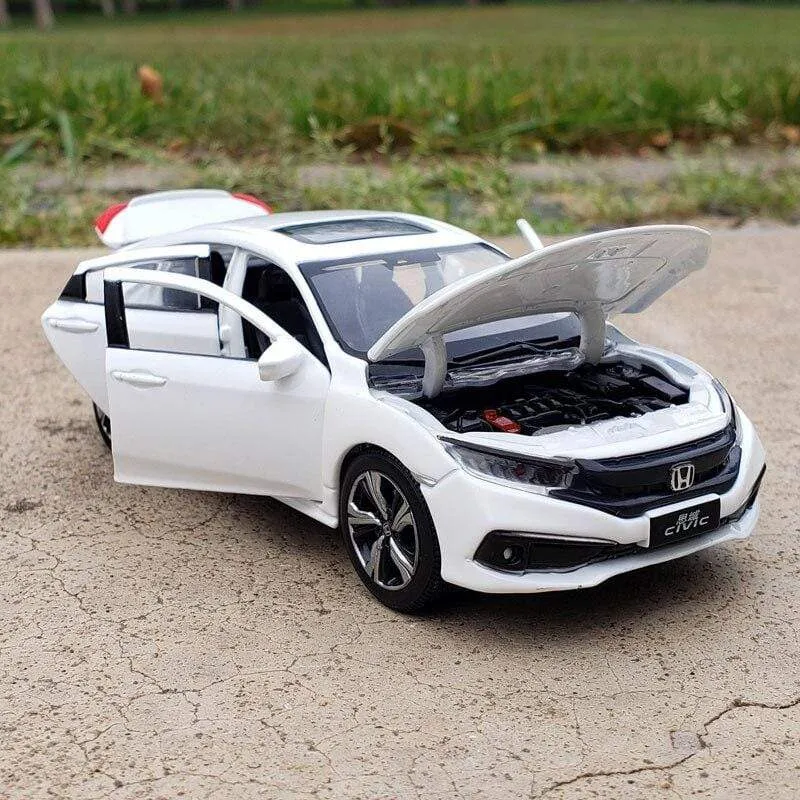 Nicce 1:32 HONDA CIVIC Diecasts Spielzeugfahrzeuge Metallautomodell Sound Light Collection Autospielzeug für Kinder Weihnachtsgeschenk