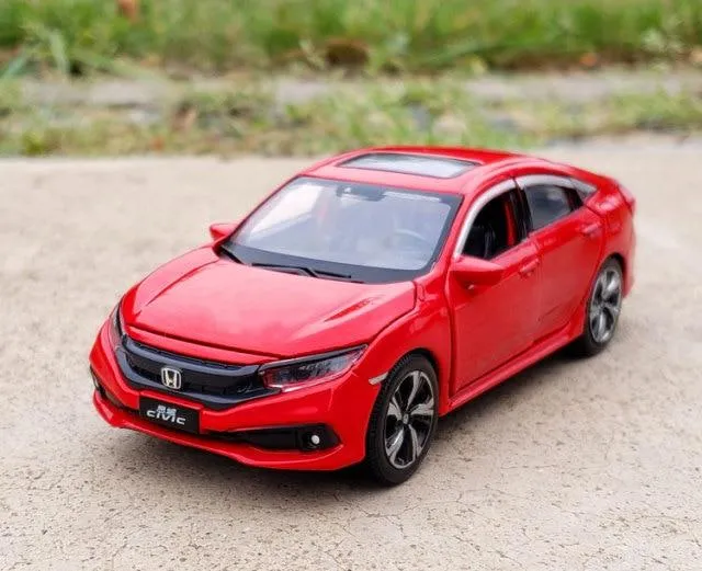 Nicce 1:32 HONDA CIVIC Diecasts Spielzeugfahrzeuge Metallautomodell Sound Light Collection Autospielzeug für Kinder Weihnachtsgeschenk