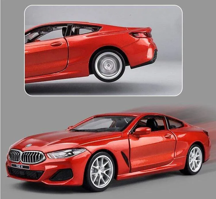 Hohe Simulation 1:32 M850i ​​Legierung Auto Modell Diecast Fahrzeuge Metall Spielzeug Auto Sound licht Ziehen Auto Für Kinder Geschenk sammlung