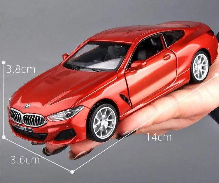 Hohe Simulation 1:32 M850i ​​Legierung Auto Modell Diecast Fahrzeuge Metall Spielzeug Auto Sound licht Ziehen Auto Für Kinder Geschenk sammlung