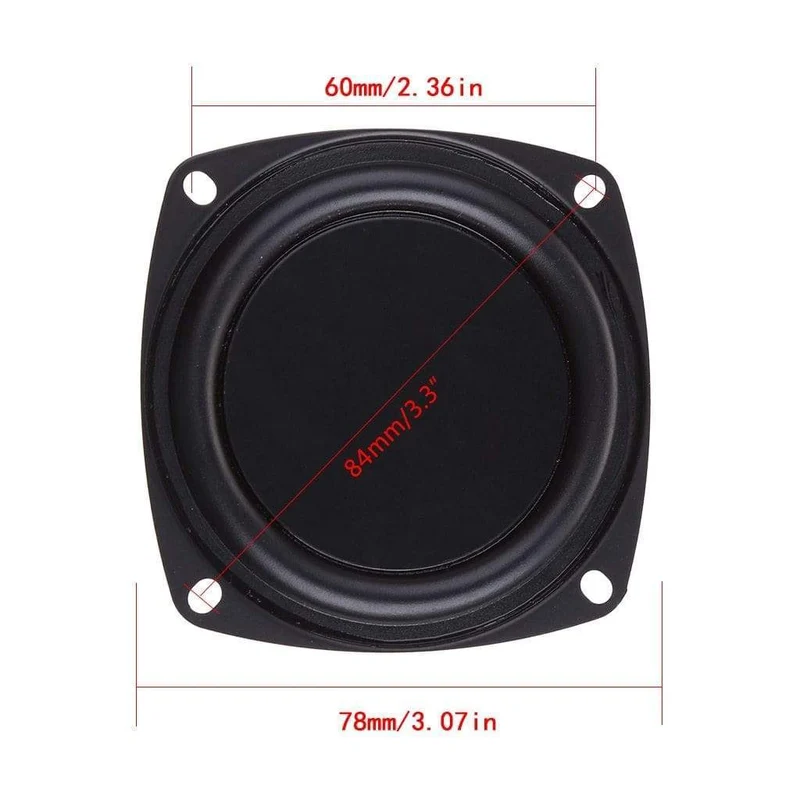 2 STÜCKE Woofer Kühler Bass Passive Lautsprecher 3 "Niederfrequenz Lautsprecher Membran Vibration Platte DIY