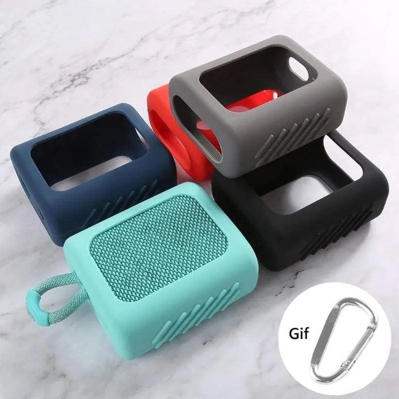 Staubdichte Silikonhülle Schutzhülle Schale Anti-Fall-Lautsprecherhülle für JBL GO 3 GO3 Bluetooth-Lautsprecher Zubehör