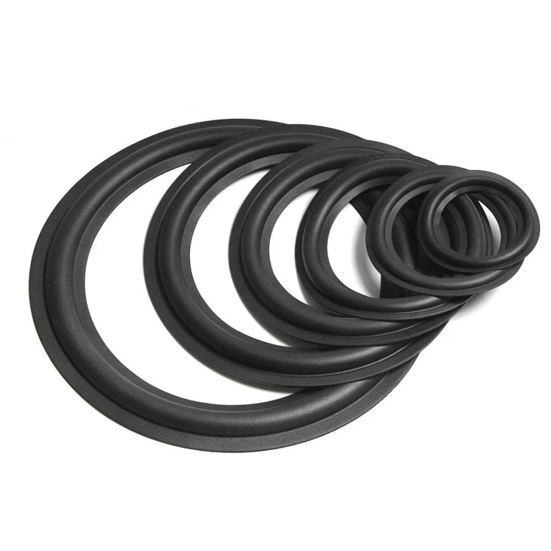 2PCS Lautsprecher Gummi Reparatur Falten Rand Ring Subwoofer Lautsprecher Reparatur Zubehör DIY 3/4/5/6/8/10 ZOLL