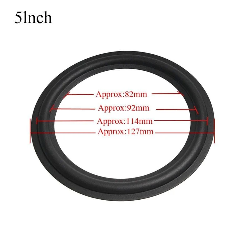 2PCS Lautsprecher Gummi Reparatur Falten Rand Ring Subwoofer Lautsprecher Reparatur Zubehör DIY 3/4/5/6/8/10 ZOLL