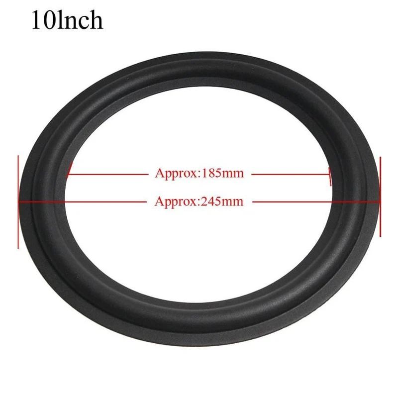 2PCS Lautsprecher Gummi Reparatur Falten Rand Ring Subwoofer Lautsprecher Reparatur Zubehör DIY 3/4/5/6/8/10 ZOLL