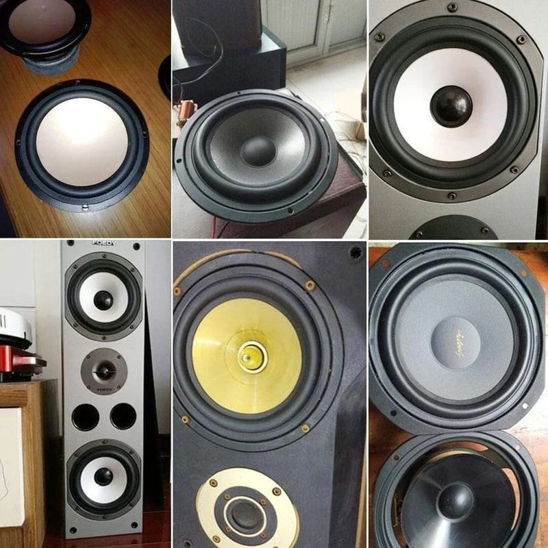 2PCS Lautsprecher Gummi Reparatur Falten Rand Ring Subwoofer Lautsprecher Reparatur Zubehör DIY 3/4/5/6/8/10 ZOLL