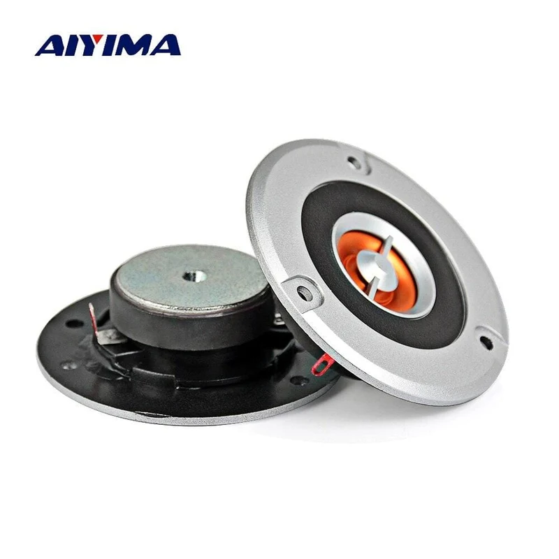 AIYMA 2Pcs 3 Zoll Audio Hochtöner Lautsprecher Fahrer 4 Ohm 20 W Heimkino KTV HIFI Musik MIni Lautsprecher