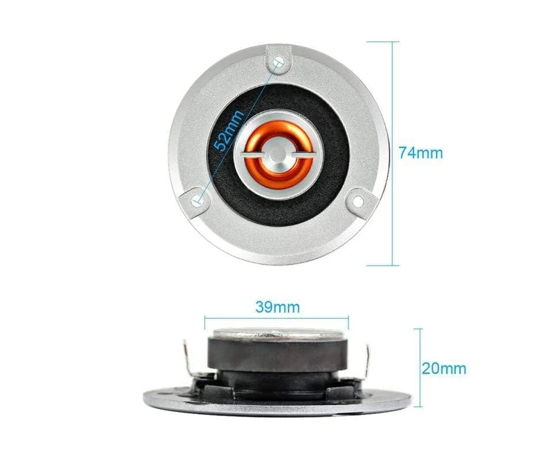 AIYMA 2Pcs 3 Zoll Audio Hochtöner Lautsprecher Fahrer 4 Ohm 20 W Heimkino KTV HIFI Musik MIni Lautsprecher