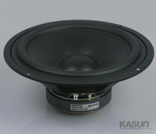 1 Stück Original KASUN QA-8100/QS-8210 8'' Home Audio DIY HiFi Woofer Lautsprecher Treibereinheit Schwarz PP Konus 8ohm/140W D210-218mm