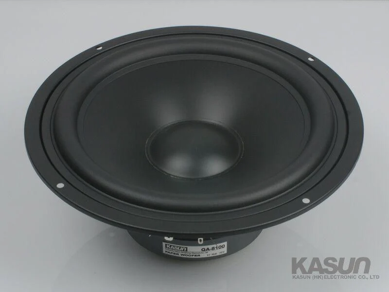 1 Stück Original KASUN QA-8100/QS-8210 8'' Home Audio DIY HiFi Woofer Lautsprecher Treibereinheit Schwarz PP Konus 8ohm/140W D210-218mm