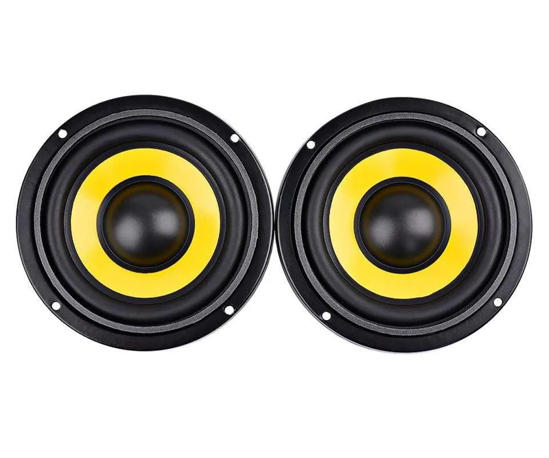 AIYIMA 2Pcs 4 Zoll Mitten Bass Lautsprecher Fahrer 4 8 Ohm 20W Bass Lautsprecher Audio Woofer Lautsprecher DIY heimkino