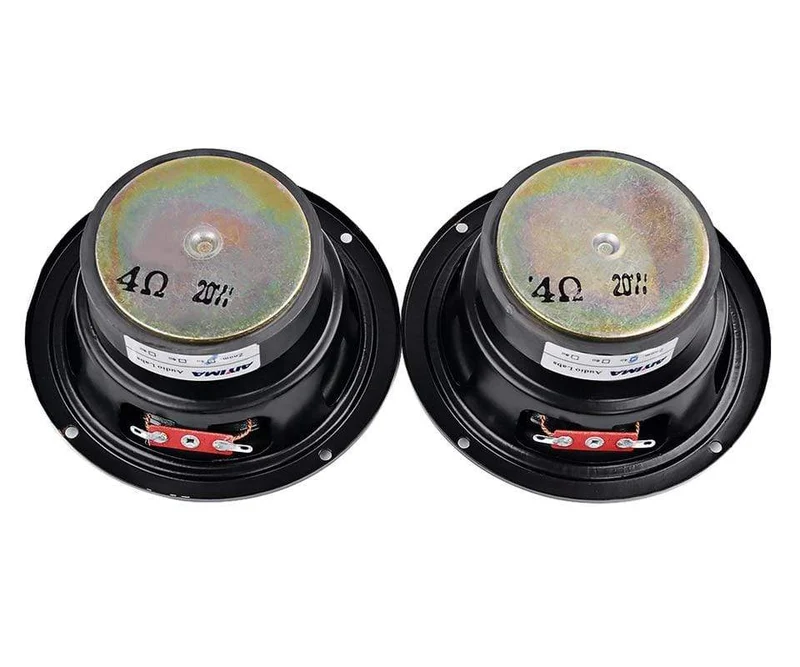 AIYIMA 2Pcs 4 Zoll Mitten Bass Lautsprecher Fahrer 4 8 Ohm 20W Bass Lautsprecher Audio Woofer Lautsprecher DIY heimkino