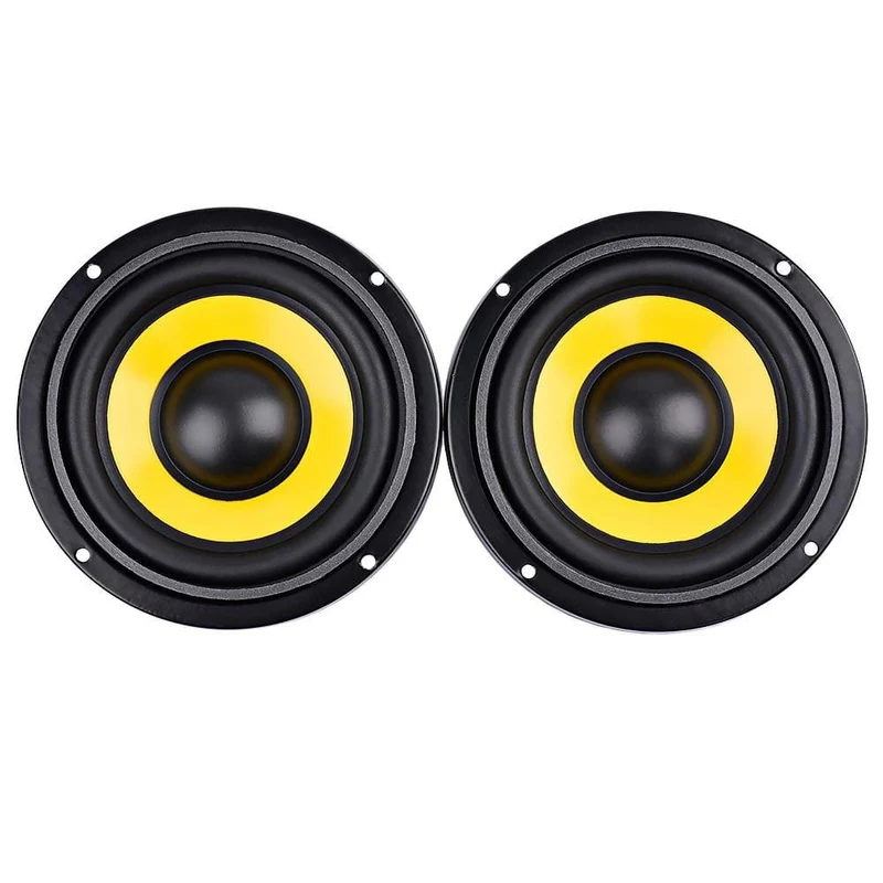 AIYIMA 2Pcs 4 Zoll Mitten Bass Lautsprecher Fahrer 4 8 Ohm 20W Bass Lautsprecher Audio Woofer Lautsprecher DIY heimkino