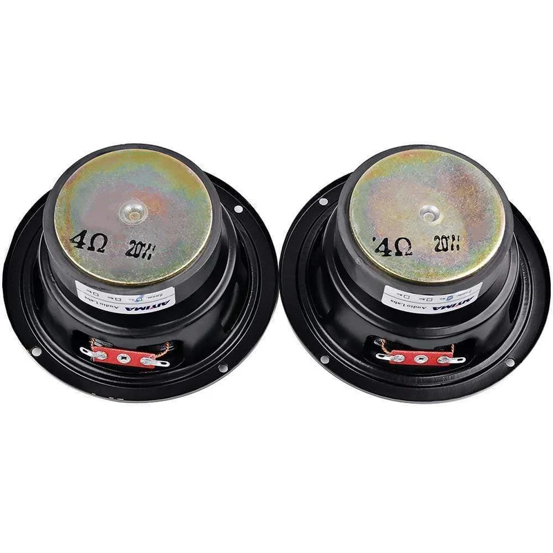 AIYIMA 2Pcs 4 Zoll Mitten Bass Lautsprecher Fahrer 4 8 Ohm 20W Bass Lautsprecher Audio Woofer Lautsprecher DIY heimkino