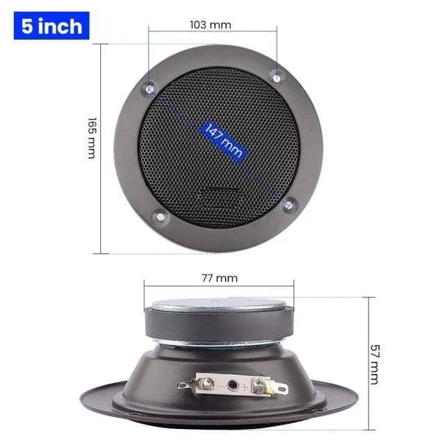 AIYIMA 2Pcs 3 4 5 Zoll Midrange Bass Lautsprecher Treiber High Power Hochtöner Lautsprecher DIY Heimkino HiFi Musik Woofer Lautsprecher