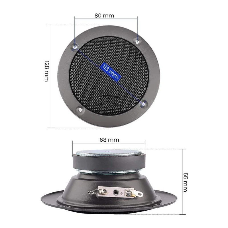 AIYIMA 2Pcs 3 4 5 Zoll Midrange Bass Lautsprecher Treiber High Power Hochtöner Lautsprecher DIY Heimkino HiFi Musik Woofer Lautsprecher