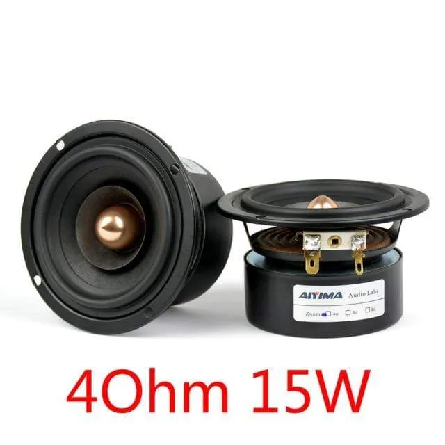AIYIMA 2Pcs 3 Zoll Audio Lautsprecher 4Ohm 8Ohm 15W Breitbandlautsprecher Treiber HIFI Höhen Mediant Bass Lautsprecher DIY