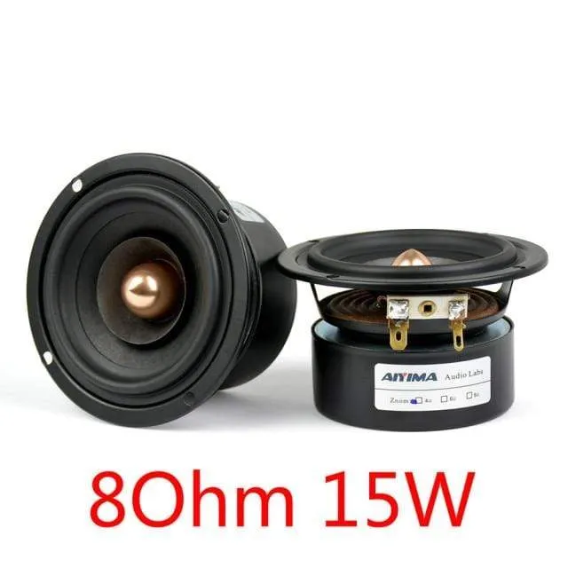 AIYIMA 2Pcs 3 Zoll Audio Lautsprecher 4Ohm 8Ohm 15W Breitbandlautsprecher Treiber HIFI Höhen Mediant Bass Lautsprecher DIY
