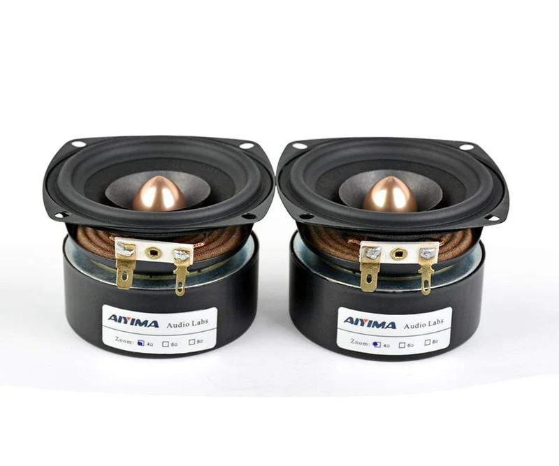 AIYIMA 2Pcs 3 Zoll Audio Lautsprecher 4Ohm 8Ohm 15W Breitbandlautsprecher Treiber HIFI Höhen Mediant Bass Lautsprecher DIY