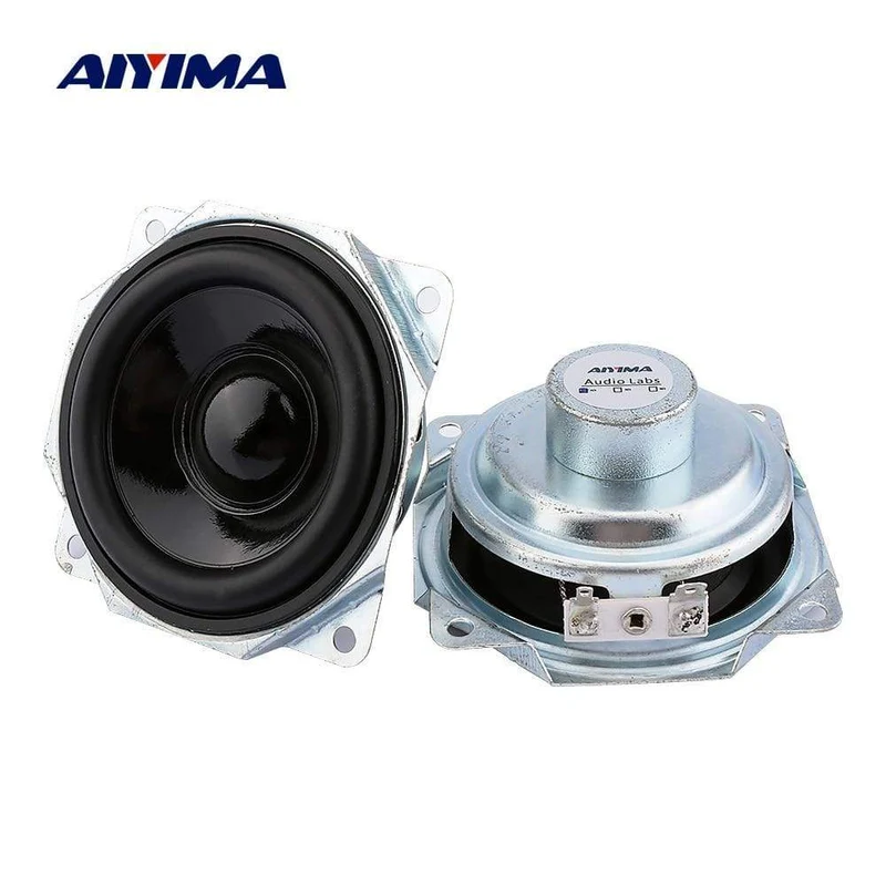 AIYIMA 2Pcs 3 Zoll Vollständige Palette Lautsprecher Wasserdicht 4 Ohm 10W Neodym Tragbare Lautsprecher Fahrer DIY Bluetooth Home theater