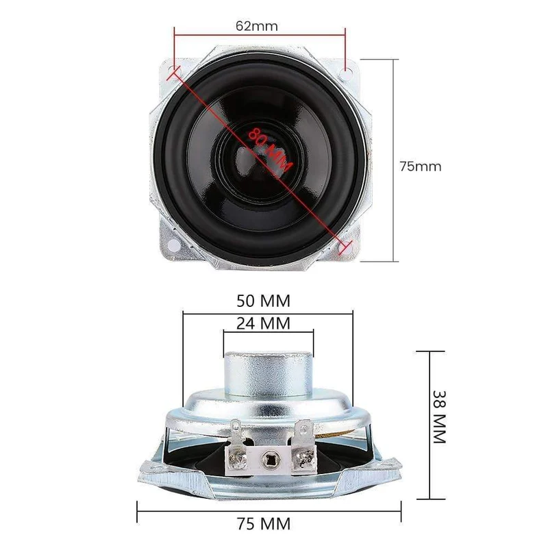 AIYIMA 2Pcs 3 Zoll Vollständige Palette Lautsprecher Wasserdicht 4 Ohm 10W Neodym Tragbare Lautsprecher Fahrer DIY Bluetooth Home theater
