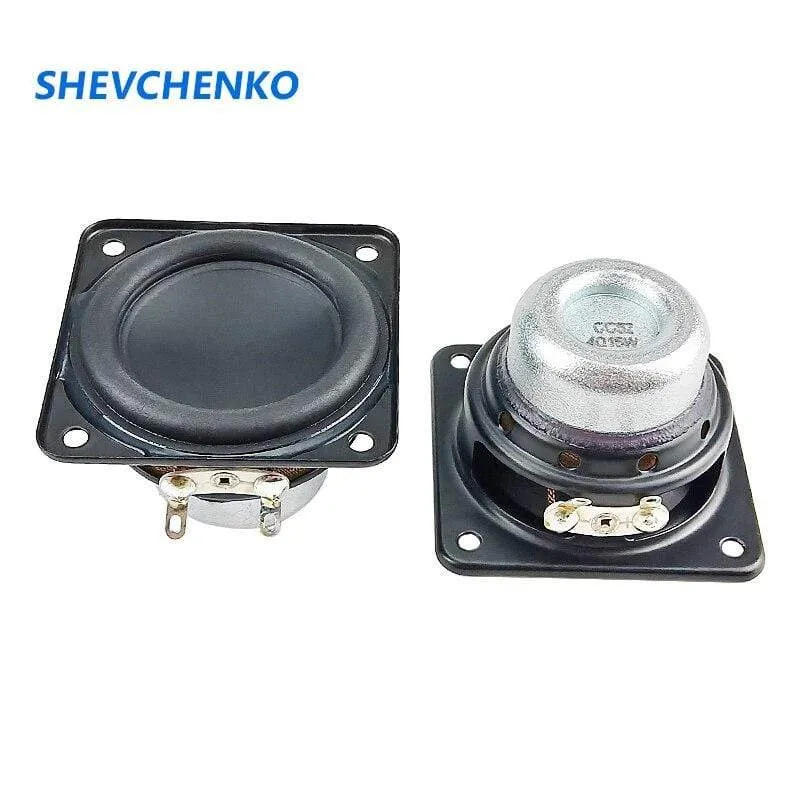 2 Zoll 48mm Vollfrequenz-Lautsprecher 4OHM 15W Neodym-Bass-Lautsprecher 20-Kern-Schwingspule Gummikante Reparatur Audiotreiber 2 Stück